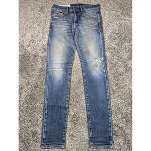 Diesel Jeans Mens 32 Blue Fade Skinny Taper‎ 100% Cotton Zip Fly Italian 31x33